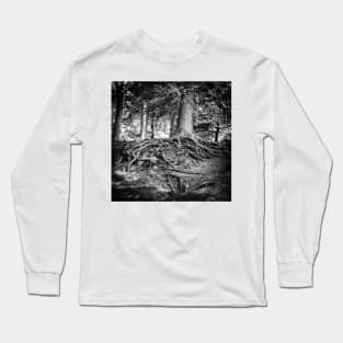 strong root system on the tree in the magic forest Long Sleeve T-Shirt